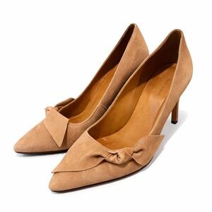 Isabel Marant Designer Brown Suede Leather Heels Pumps Size 39.5 9.5